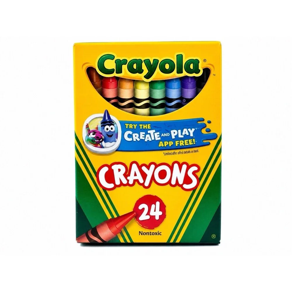 Crayola Classic Crayons 24 Colors Back to School Crayons, 8 Pack Lot New